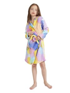 Jungen Und Mädchen Farbiger Hoodie Pyjama Mit Taillenbeutel Home Wear,Farbe:Bubble Steed,Größe:130Cm