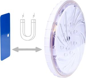 vidaXL Unterwasser-LED-Poollampe mit Fernbedienung Weiß