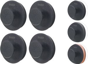 Tiger Urban Handtuchhaken 5cm schwarz Set von 4 Stück