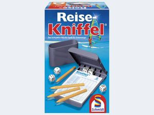 Schmidt Spiele Reisespiel Würfelspiel Reise-Kniffel mit Zusatzblock 49091