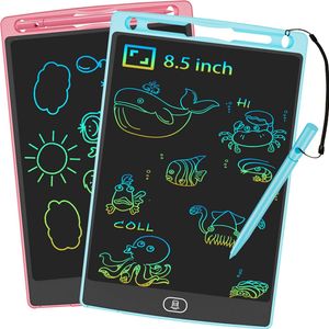 Zaubertafel LCD Schreibtafel 2 Stück Kinder Maltafel Zeichenbrett Schreibtablett, Drawing Tablet Digital Notepad 8.5 Zoll für Jungen Mädchen(Rosa+Blau)