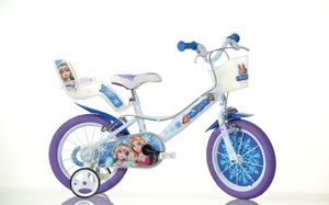 14 Zoll Kinderfahrrad Mädchenfahrrad Dino Bikes Snow Queen Eiskönigin