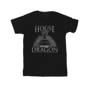 Game Of Thrones: House Of The Dragon - "Throne Text" T-Shirt für Herren BI28822 (S) (Schwarz)