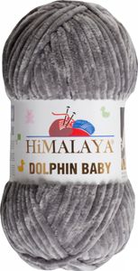 Strickfein Himalaya Dolphin Baby super Bulky Chenille Garn Wolle strickgarn 100 gr 80369 - hellanthrazit