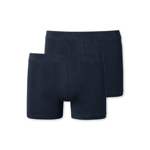 Chlapecké boxerky SCHIESSER, 2-pack - kalhoty, kalhoty, bavlněné elastické, 140-176 tmavě modré 164