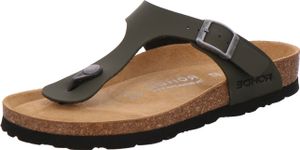 Rohde 5628 Alba  Damen Zehentrenner Pantoletten Clogs Weite G grün, Größe:40 EU, Farbe:Grün