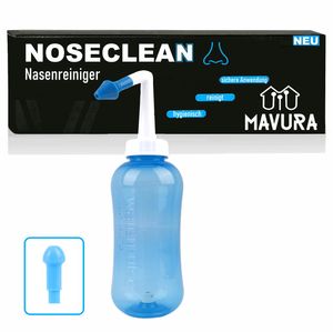 NOSECLEAN Premium Nasendusche | Erkältung + Allergie | Nasenspülung Nasenspüler: Blau Farbe: Blau