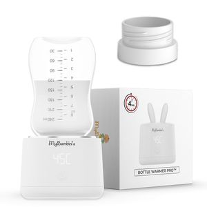 MyBambini's Flaschenwärmer Pro™ - Tragbarer Babyflaschenwärmer für unterwegs - Kompatibel mit MAM, Lansinoh, NIP & Nanobebe (Weithals)