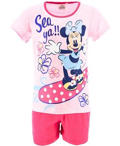 Schlafanzug kurz Minnie Mouse Rosa 128 cm