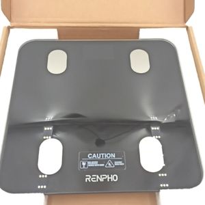 RENPHO Körperfettwaage Bluetooth Personenwaage Digital mit App Smart Waage mit Körperfett und Muskelmasse BMI Gewicht Muskelmasse Wasser Protein Skelettmuskel Knochengewicht BMR Schwarz