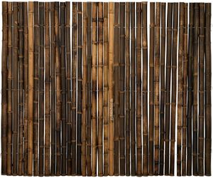 Bambusmatte Halbrund Dunkel 180 x 200 cm