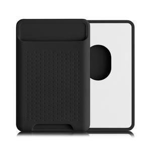 kwmobile Kartenhalter kompatibel mit Apple iPhone 15 / 14 / 13 / 12 Serie - Kartenfach Halter magnetisch - Handy Kartenetui kompatibel mit MagSafe - Schwarz