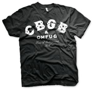 CBGB & OMFUG Logo T-Shirt - X-Large - Black