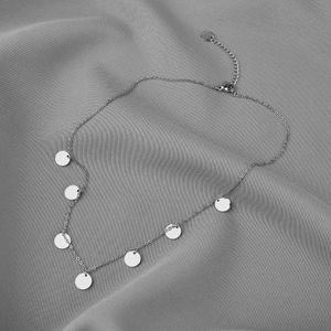 Choker Halskette mit Coins Modeschmuck aus Edelstahl |