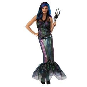 Rubies - "Queen Of The Dark Sea" Kostüm - Damen BN4385 (L) (Schwarz/Blau/Grün)