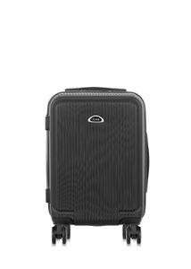 OCHNIK Koffer WALAB-0053 Hartschalenkoffer Reisekoffer Trolley Reisetasche, Material: ABS (Farbe: Schwarz, Größe: S - 53×35×21 cm)