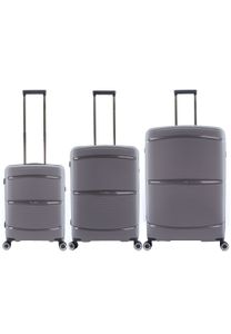 Saxoline Koffer-Set mit praktischem TSA-Schloss taupe One Size