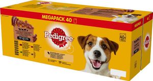 Mokra karma dla dorosłych psów mix smaków w sosie Pedigree 40x100g