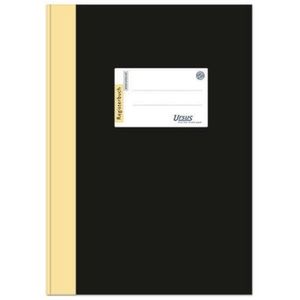 Ursus Geschäftsbuch DIN A4 liniert, schwarz/gelb Hardcover 192 Seiten