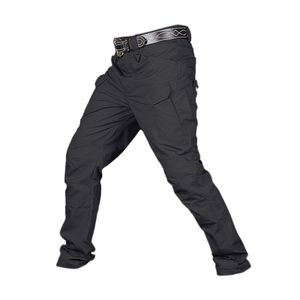 Männer Streetwear Casual Hip Hop Cargo Hosen Arbeiten Hosen für Outdoor Sport Lässig Anlass Farbe Black_M