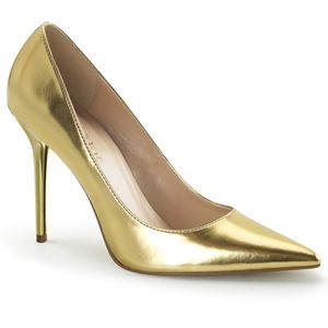CLASSIQUE-20 Damen Pumps von Pleaser, Gold Matt , EU 45, US 15