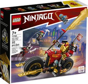 LEGO 71783 NINJAGO Kais Mech-Bike EVO, Aufrüstbares Ninja-Motorrad Spielzeug mit 2 Minifiguren – Kai und einem Skelett-Krieger für Kinder ab 7 Jahren