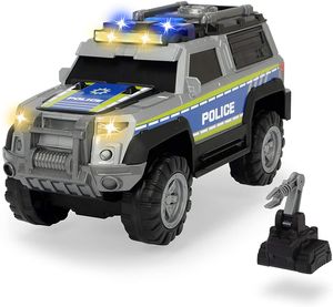 DICKIE TOYS Action Series Police SUV Polizei Fahrzeug Spielzeug Licht Sound 30cm