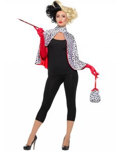 Damen Kostüm böse Dalmatiner Madame Karneval Fasching