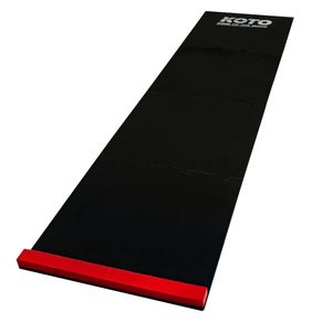 KOTO - Puzzle Dartmatte, 237 x 60 cm, Rotes Oche für Dartspielen, Schaum Dartmatte für Anfänger & Profis