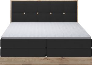 DomoHome posteľ s pružinovým boxom Spálňová posteľ Ideálna pre vašu spálňu Luxusná čalúnená posteľ, Rozmer: 180x200x60cm, Model: Elli, Farba: čierna DomoHome posteľ s pružinovým boxom Spálňová posteľ Ideálna pre vašu spálňu Luxusná čalúnená posteľ, Rozmer: 180x200x60cm, Model: Elli, Farba: čierna