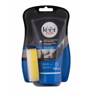 Veet Depilatory Shower Cream For Sensitive Skin Men Silk & Fresh 150 Ml