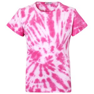 Kinder Mädchen Tie Dye Rosa Drucken Super Weich Sommer T-Shirt 158