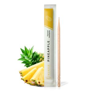 Wunder Zahnstocher - Zahnstocher mit Geschmack - 100er-Set Ananas Einzeln verpackt für deinen Lifestyle