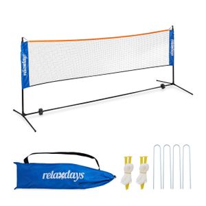 relaxdays Höhenverstellbares Badminton Netz