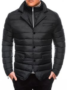 Ombre Clothing Pánská zimní prošívaná bunda Conor černá M