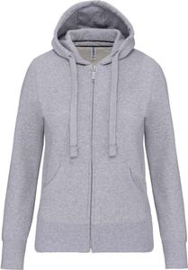 Kariban Uni Sweatjacke Kapuzenjacke Kapuzenpullover Strickjacke, Größe:XS, Farbe:Oxford Grey