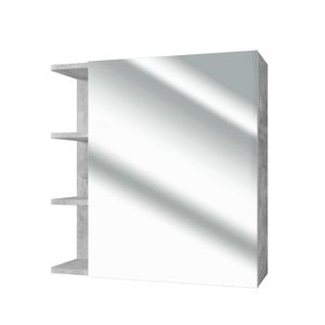 Kúpeľňová zrkadlová skrinka Livinity® Fynn, 62 x 64 cm, betón