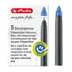 Herlitz Tintenroller Patronen my.pen königsblau (5 Patronen)