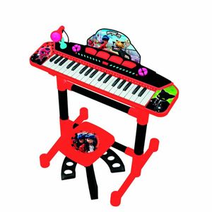 MIRACULOUS / LADYBAG Elektronisches Keyboard - 4 Percussion-Effekte - 8 Instrumente - 8 Rhythmen - Batteriebetrieben