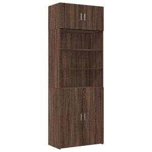 vidaXL Dubová vysoká skriňa 80x42,5x225 cm materiál na báze dreva