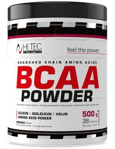 HI TEC Nutrition BCAA Powder - 500g   Orange