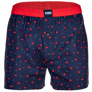Happy Shorts Herren Web-Boxershorts - American Boxershorts Hearts Red L