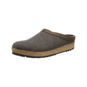 Haflinger Grizzly Torben 713001 Damen Herren Hausschuhe Pantoffeln Wolle , Größe:44 EU, Farbe:Braun