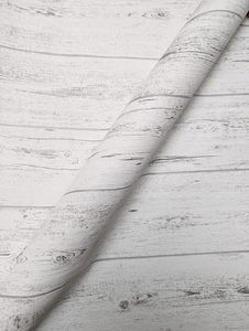 WALLCOVER Vliestapete Holzoptik Grau Silber Weiß Holztapete 3D Optik 10,05 x 0,53m
