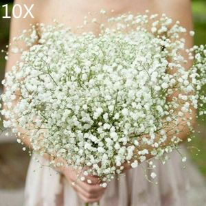 10X Künstlich Schleierkraut Gypsophila Blume Hochzeit Deko Kunstblumen Brautstrauß