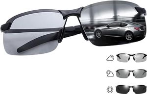 Polarisierte Sonnenbrille 100% UV Schutz Herren Sonnenbrillen verspiegelt für Fahren & Angeln & Sport UV 400 - CHROMICLENS Matt-Schwarz