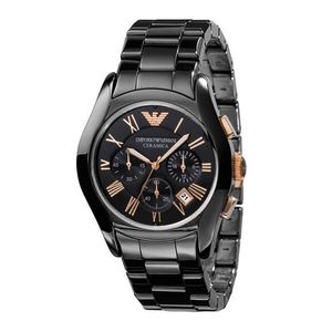 Emporio Armani AR1410 Pánské hodinky keramické 30m analogové hodinky datum chronograf černá