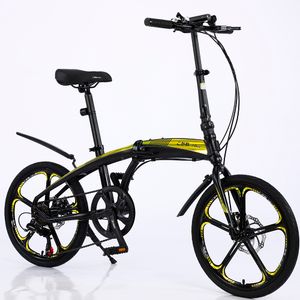 360Home Klappbares Fahrrad 20 Zoll Alu Rahmen shimano stylisch Faltrad folding bike Gelb