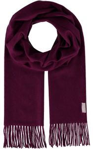 FRAAS Schal Pure Cashmere Scarf with Fringes Purple violett