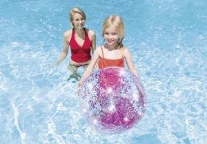 Intex Wasserball glitter gold | aufblasbar Ball Beachball Strandball Badespaß